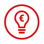 StromSparen WEISS & Volkmer Icon Glühbirne